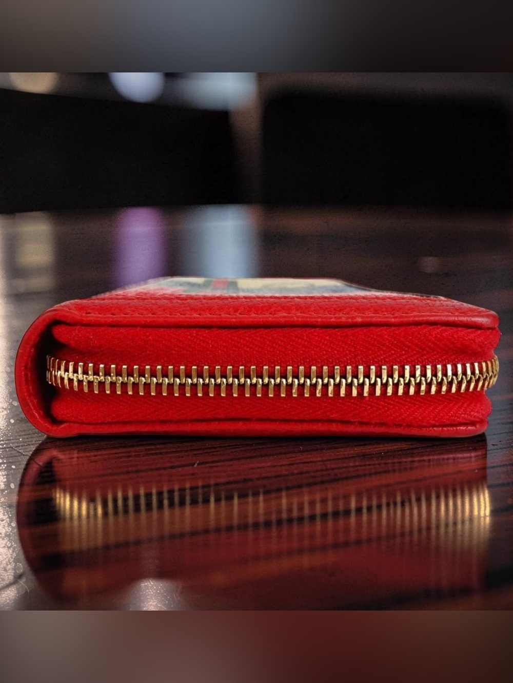 GUCCI Sylvie Stripe Signature Zip Around Wallet 😍❤️🔥 - Picture 8 of 16